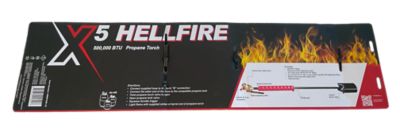 Image showing  Hellfire X5 Propane Weed Burner and Torch, 500k BTU