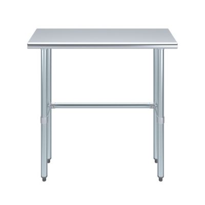 Image showing  14 x 36in. Metal Table with Open Base