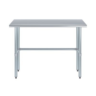 Image showing  14 x 48in. Metal Table with Open Base