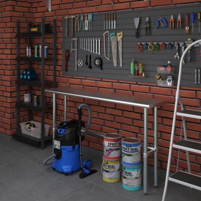 Image showing  14 x 60in. Metal Table with Open Base