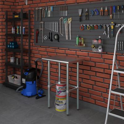 Image showing  18 x 24in. Metal Table with Open Base