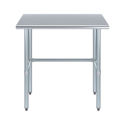 Image showing  18 x 36in. Metal Table with Open Base