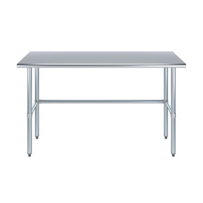 Image showing  18 x 60in. Metal Table with Open Base