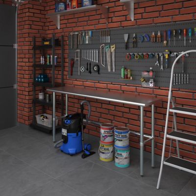 Image showing  18 x 72in. Metal Table with Open Base