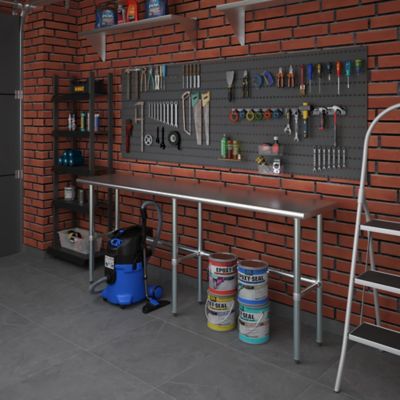 Image showing  18 x 84in. Metal Table with Open Base