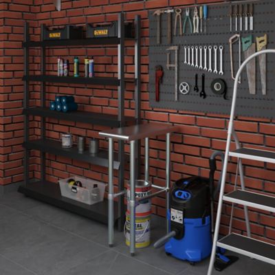 Image showing  24 x 12in. Metal Table with Open Base