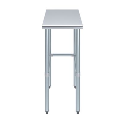 Image showing  24 x 15in. Metal Table with Open Base