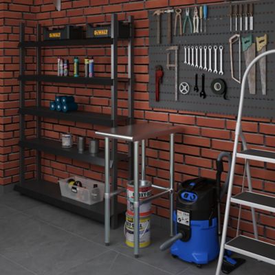 Image showing  24 x 15in. Metal Table with Open Base