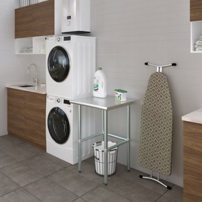 Image showing 7 th AmGood 24 x 24 in. Metal Table with Open Base