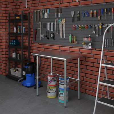 Image showing  24 x 36in. Metal Table with Open Base