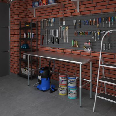 Image showing  24 x 72in. Metal Table with Open Base