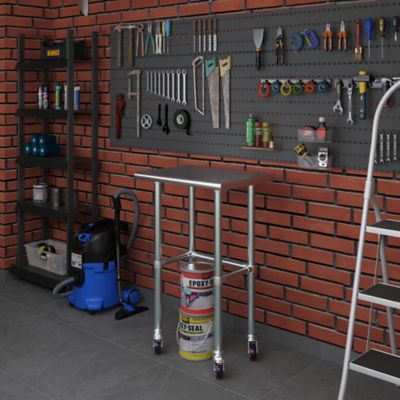 Image showing  18 in. x 24 in. Open Base Table with Wheels