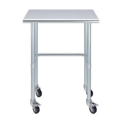 Image showing  18 x 30in. Open Base Table with Wheels