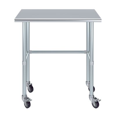 Image showing  18 x 36in. Open Base Table with Wheels