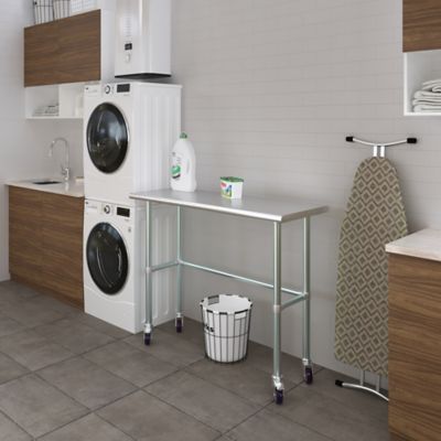 Image showing  18 x 48in. Open Base Table with Wheels