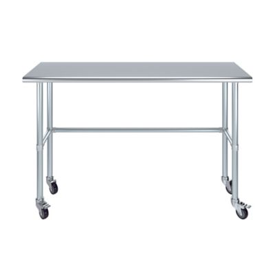 Image showing  18 x 60in. Open Base Table with Wheels