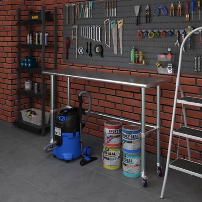 Image showing  18 x 60in. Open Base Table with Wheels