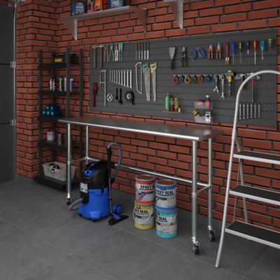 Image showing  18 x 72in. Open Base Table with Wheels