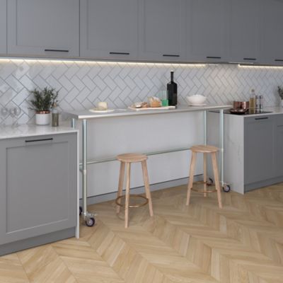 Image showing 5 th AmGood 18 x 72in. Open Base Table with Wheels