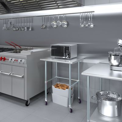 Image showing  24 x 30in. Open Base Table with Wheels