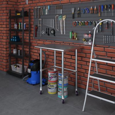 Image showing  24 x 30in. Open Base Table with Wheels