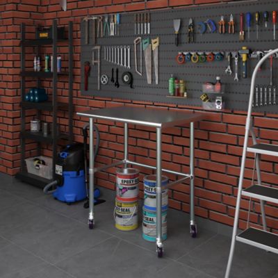 Image showing  24 x 36in. Open Base Table with Wheels