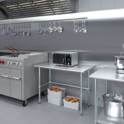 Image showing  24 x 48in. Open Base Table with Wheels