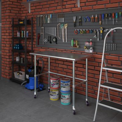 Image showing  24 x 48in. Open Base Table with Wheels