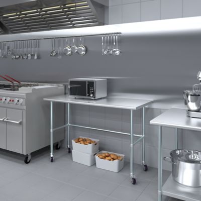 Image showing  24 x 60in. Open Base Table with Wheels