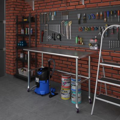 Image showing  24 x 60in. Open Base Table with Wheels