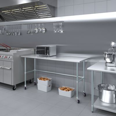 Image showing  24 x 72in. Open Base Table with Wheels