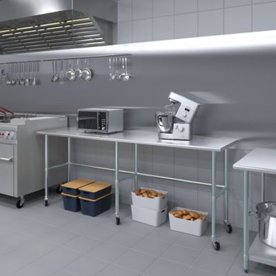 Image showing  24 x 96in. Open Base Table with Wheels