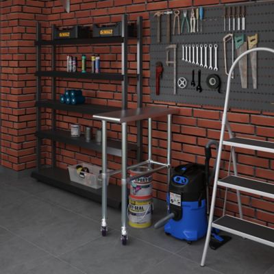 Image showing  30 x 12in. Open Base Table with Wheels