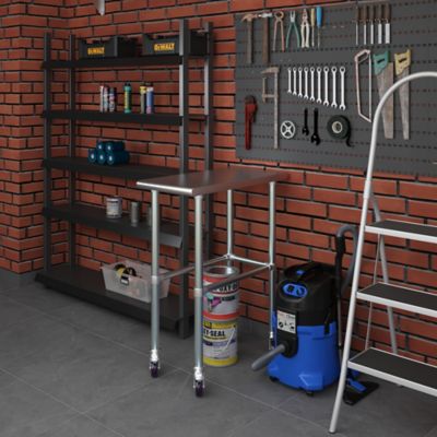 Image showing  30 x 15in. Open Base Table with Wheels