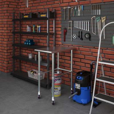 Image showing  30 x 18in. Open Base Table with Wheels