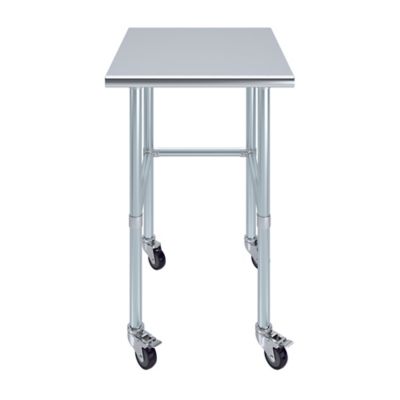 Image showing  30 x 24in. Open Base Table with Wheels