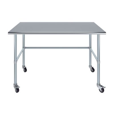 Image showing  30 x 60in. Open Base Table with Wheels