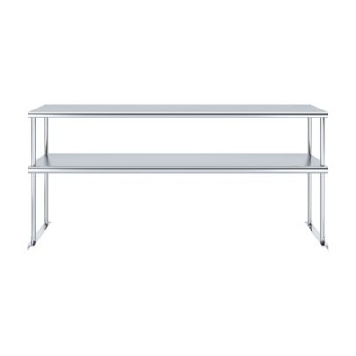 Image showing  12 in. x 72 in. Metal Double-Tier Shelf