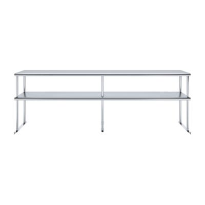 Image showing  12 in. x 96 in. Metal Double-Tier Shelf