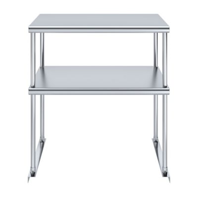 Image showing  18 in. x 30 in. Metal Double-Tier Shelf