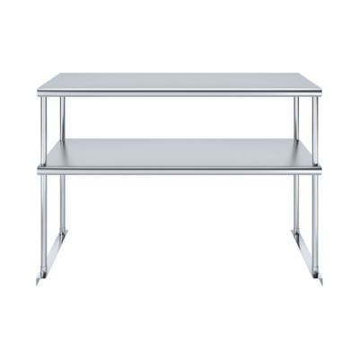 Image showing  18 in. x 48 in. Metal Double-Tier Shelf