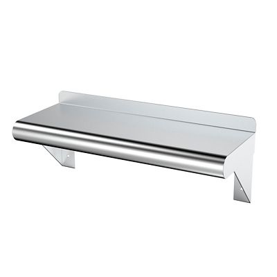 Image showing  8 in. x 16 in. Metal Wall Mount Shelf