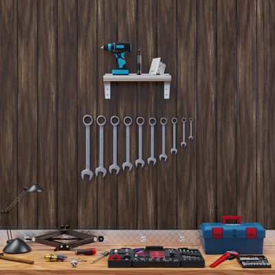 Image showing  8 in. x 16 in. Metal Wall Mount Shelf