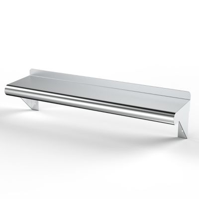 Image showing  8 in. x 24 in. Metal Wall Mount Shelf