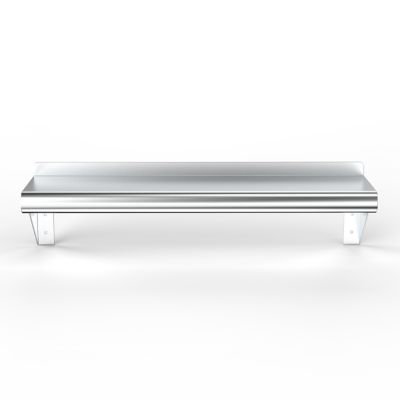 Image showing  8 in. x 24 in. Metal Wall Mount Shelf