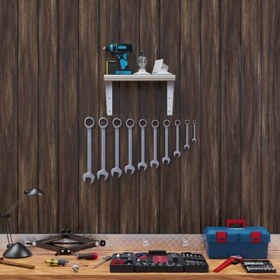 Image showing  10 in. x 16 in. Metal Wall-Mount Shelf