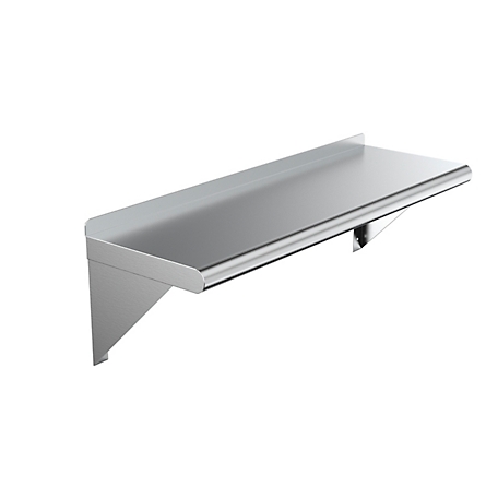 AmGood 12 in. x 48 in. Metal Wall Mount Shelf