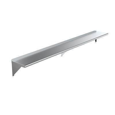 AmGood 12 in. x 96 in. Metal Wall Mount Shelf