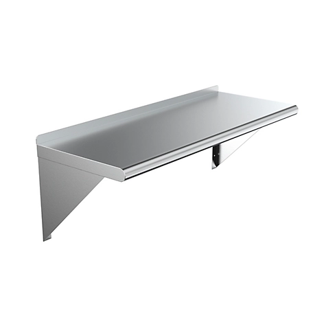 AmGood 14 in. x 48 in. Metal Wall Mount Shelf