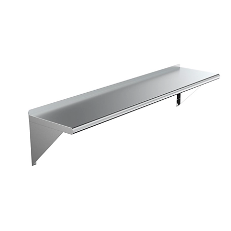 AmGood 14 in. x 60 in. Metal Wall Mount Shelf